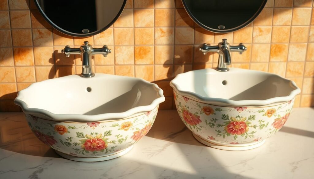 hand-painted ceramic bathroom sinks hand-painted ceramic bathroom sinks