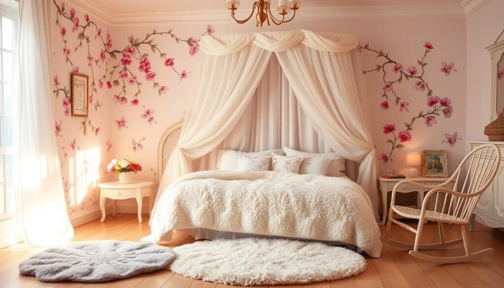 floral toddler room decor