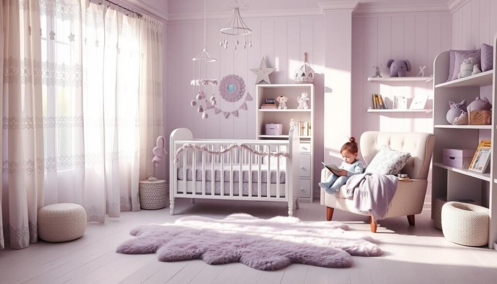 lavender toddler room decor
